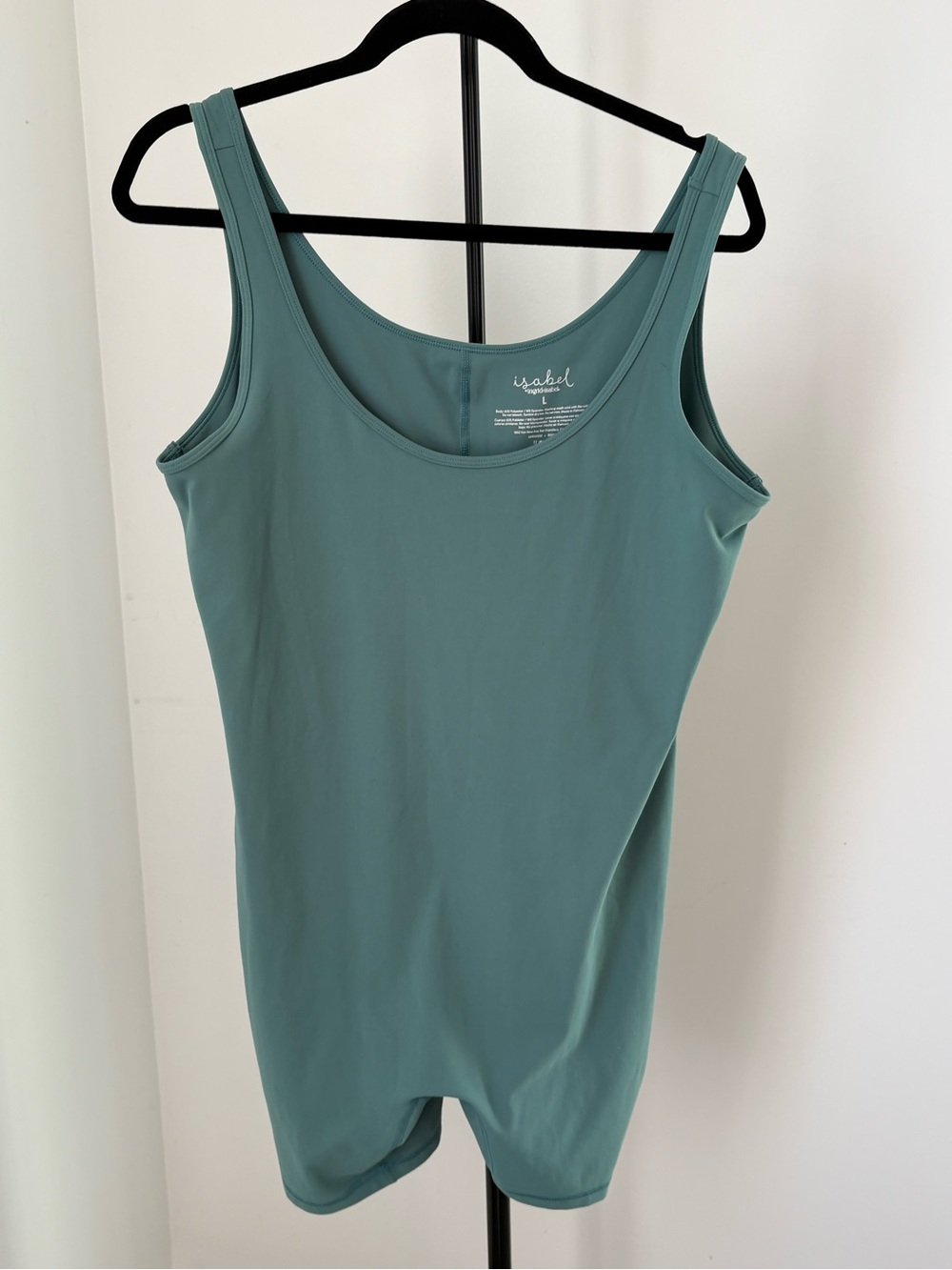 Ingrid & Isabel Teal Scoop Neck Bodysuit